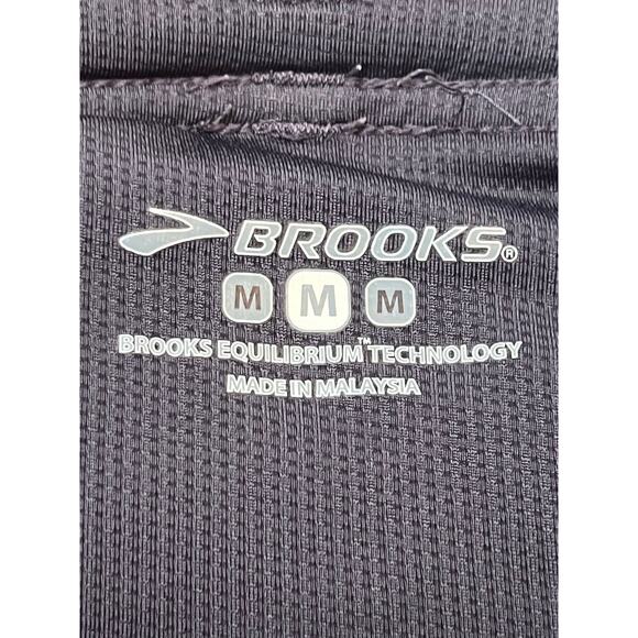 Brooks Men’s Medium Gray Blue Running Shorts Athletic Training Activewear Gym - Picture 3 of 8